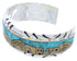 Native American Village Design Multicolor Silver Cuff Bracelet MW75559